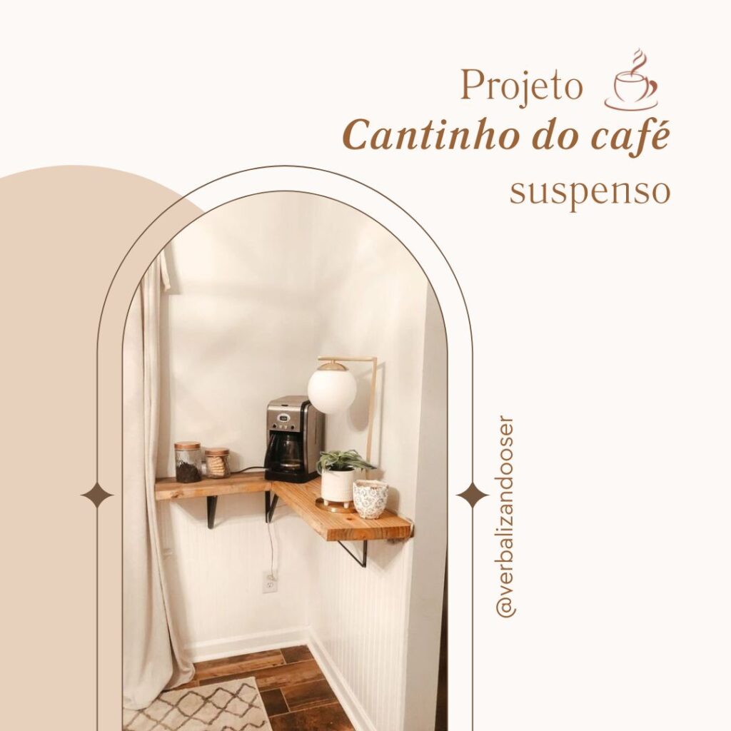 meu cantinho de tomar cafe